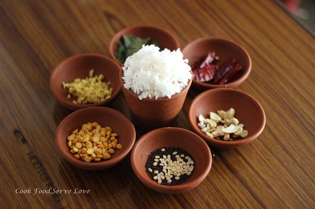 Ingredients for coconut rice